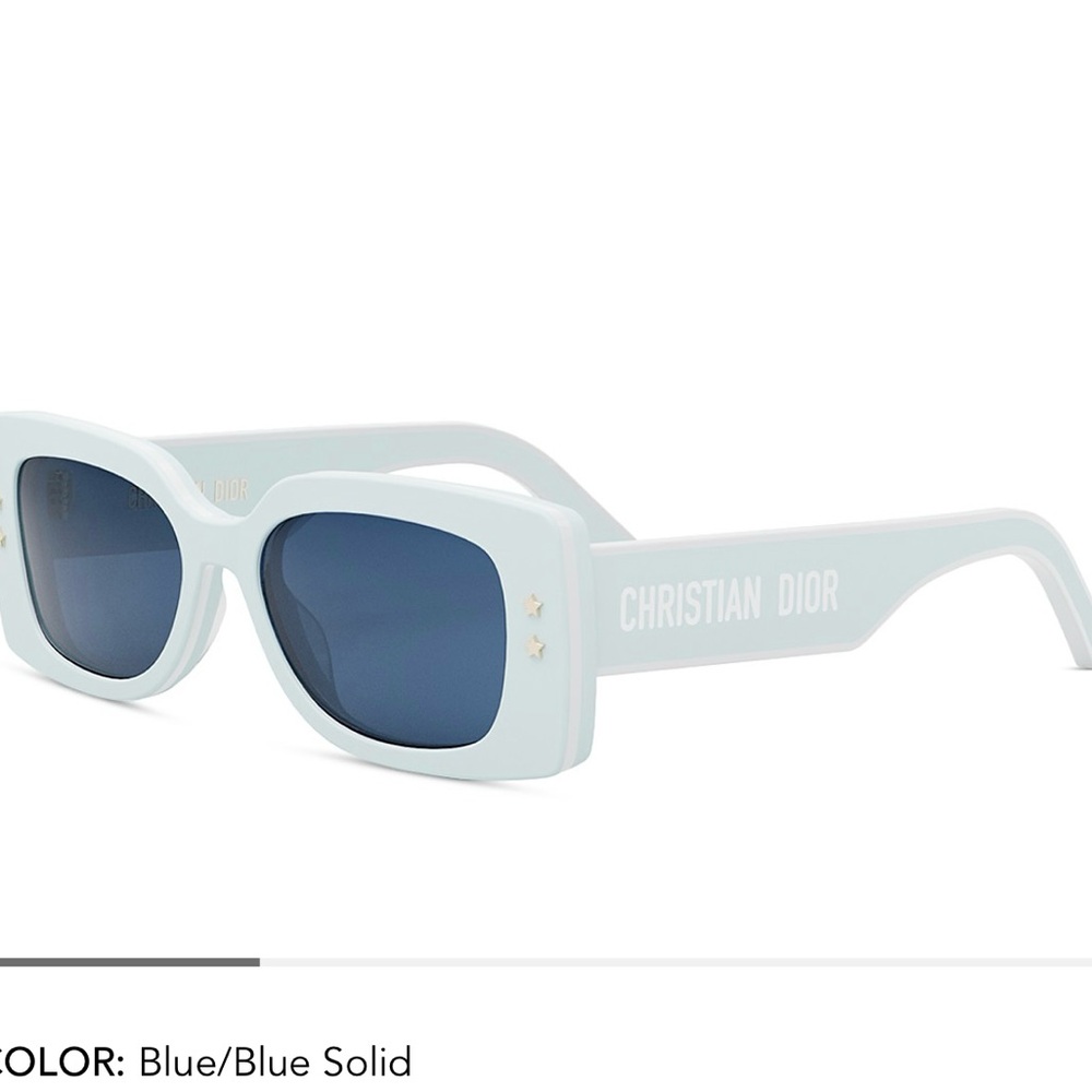 Brand new Dior Pacifico S1U sunglasses. Solid blue and white